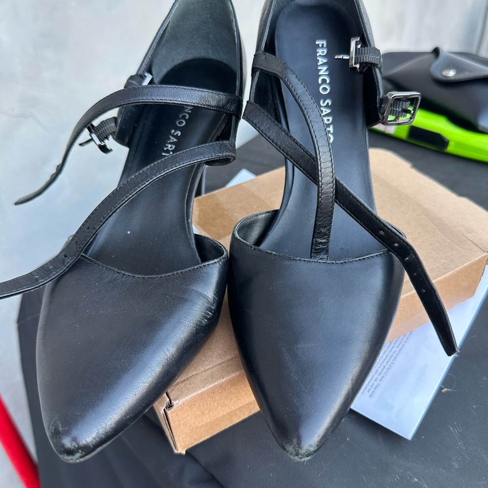 Franco Sarto strap pumps